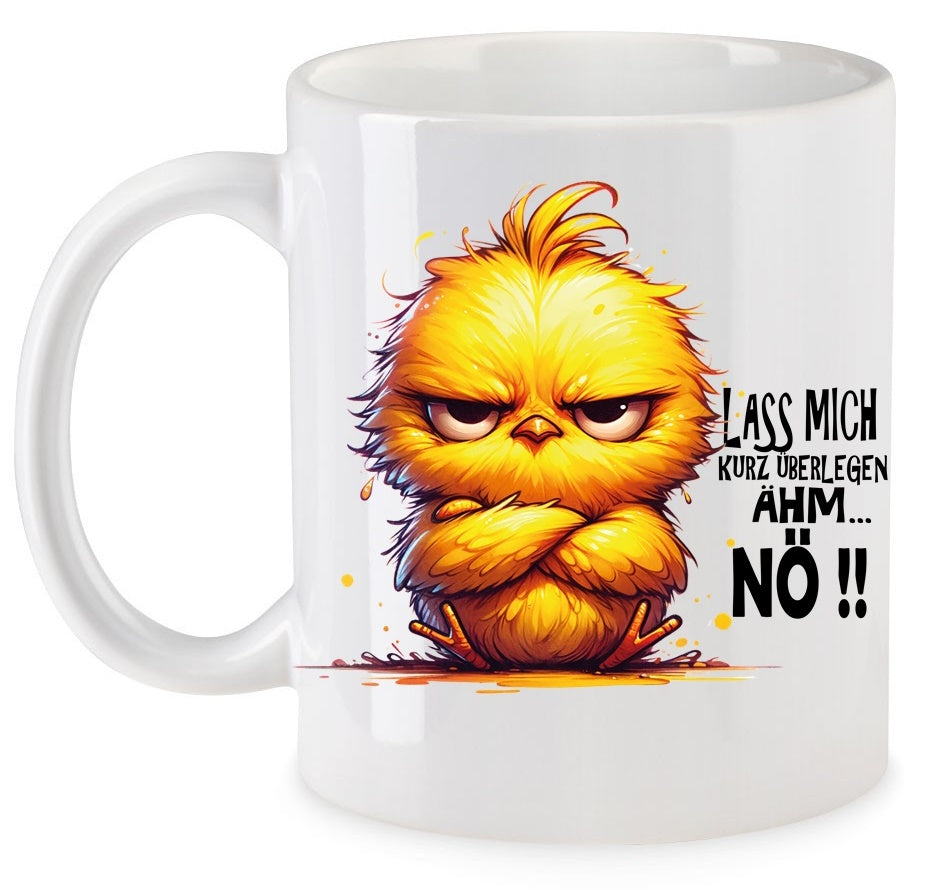 Ähm... NÖ !! Wingman das Kücken Tasse Keramik Motiv: TBIN
